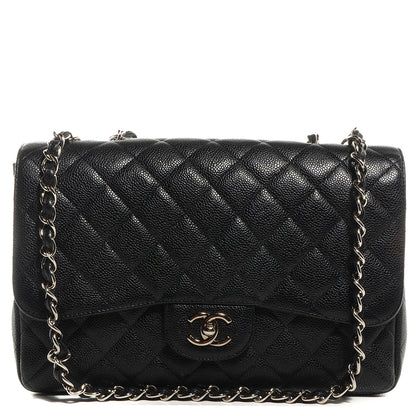 Chanel Caviar Jumbo Single Flap Black 1 of 9