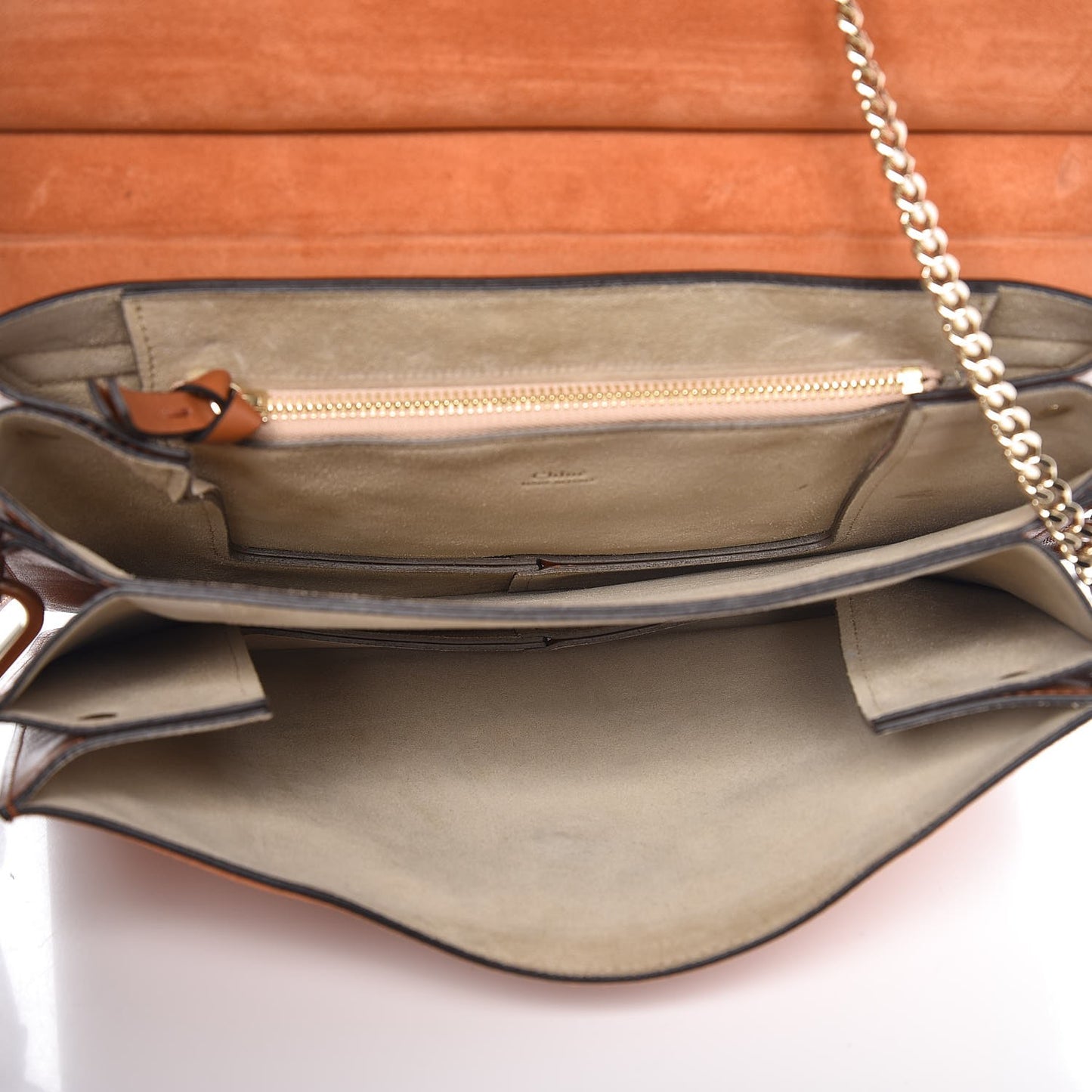 Python Suede Medium Faye Shoulder Bag Tannish Red