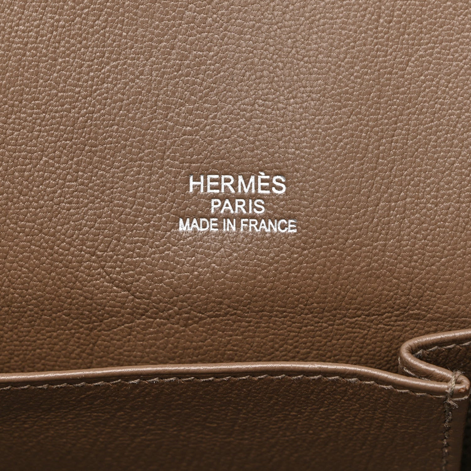 Hermes Taurillon Clemence Eclat Jypsiere 28 Etain Etoupe 5 of 16