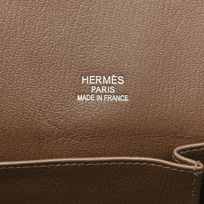 Hermes Taurillon Clemence Eclat Jypsiere 28 Etain Etoupe 5 of 16