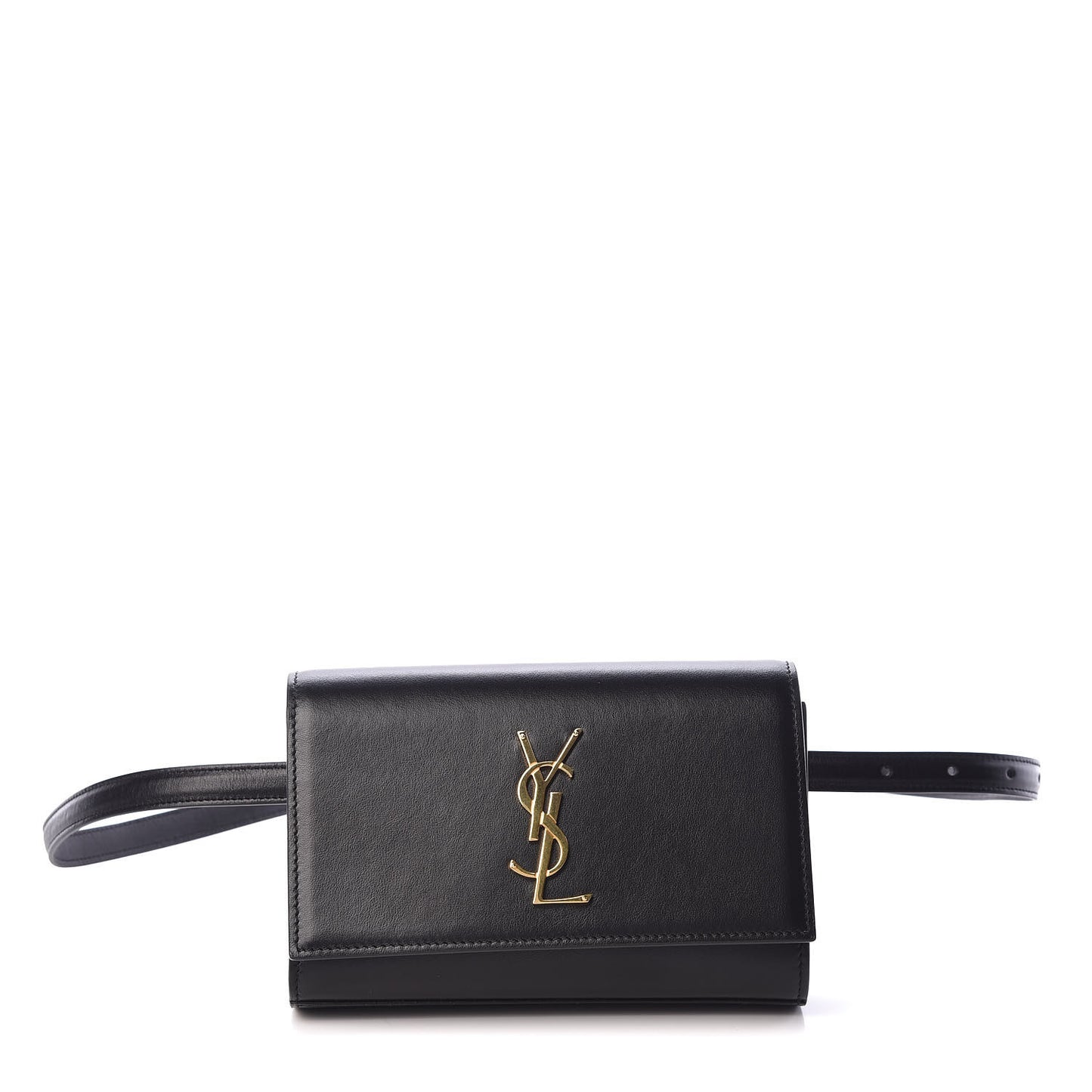 Smooth Calfskin Monogram Kate Belt Bag Black