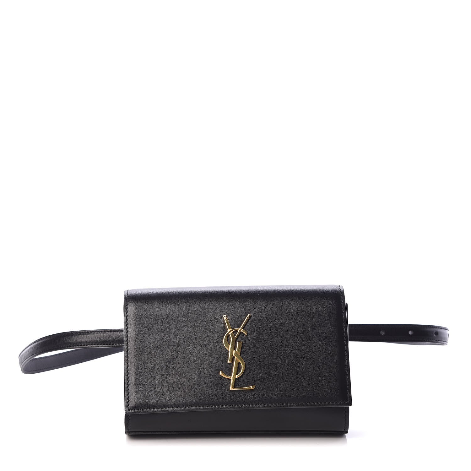 Saint Laurent Smooth Calfskin Monogram Kate Belt Bag Black 1 of 8