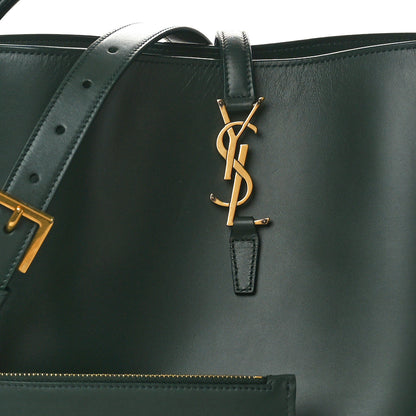 Saint Laurent Shiny Calfskin Le 37 Bucket Bag Vert Fonce 9 of 11