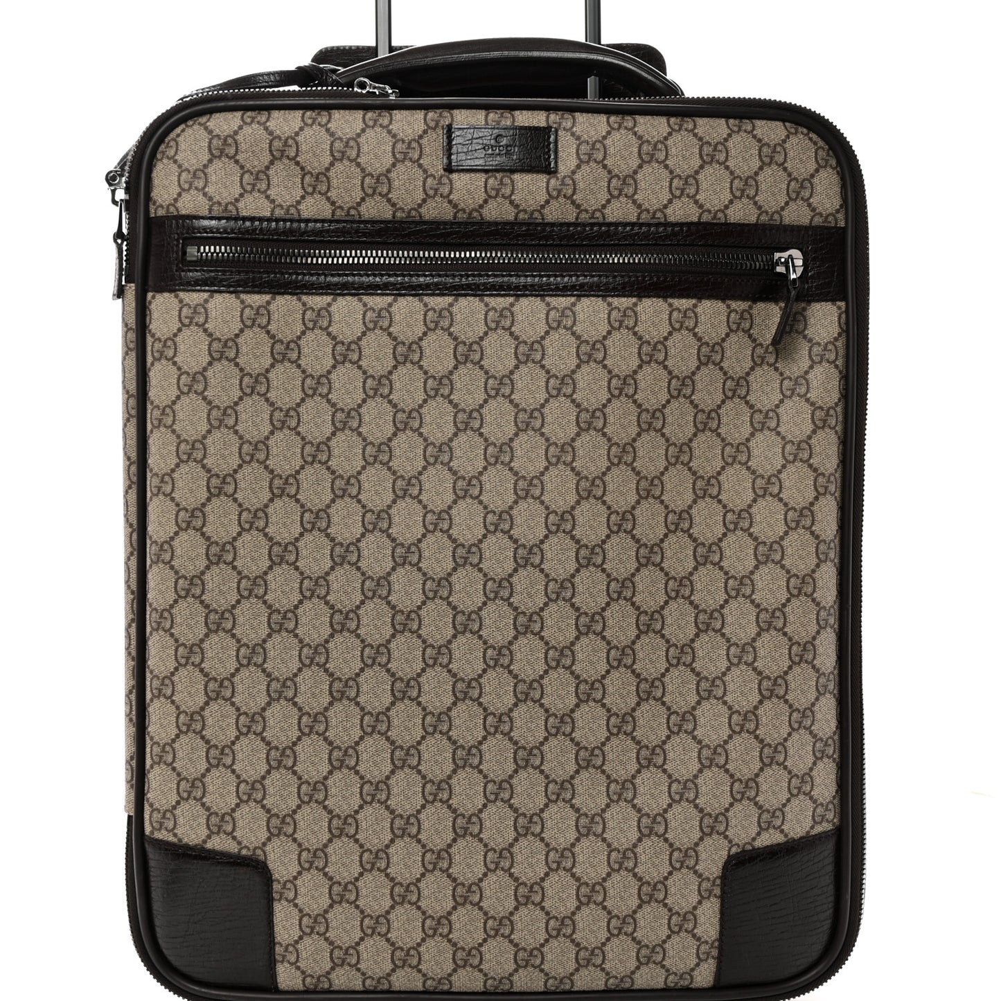 GG Plus Monogram Small Web Trolley Brown