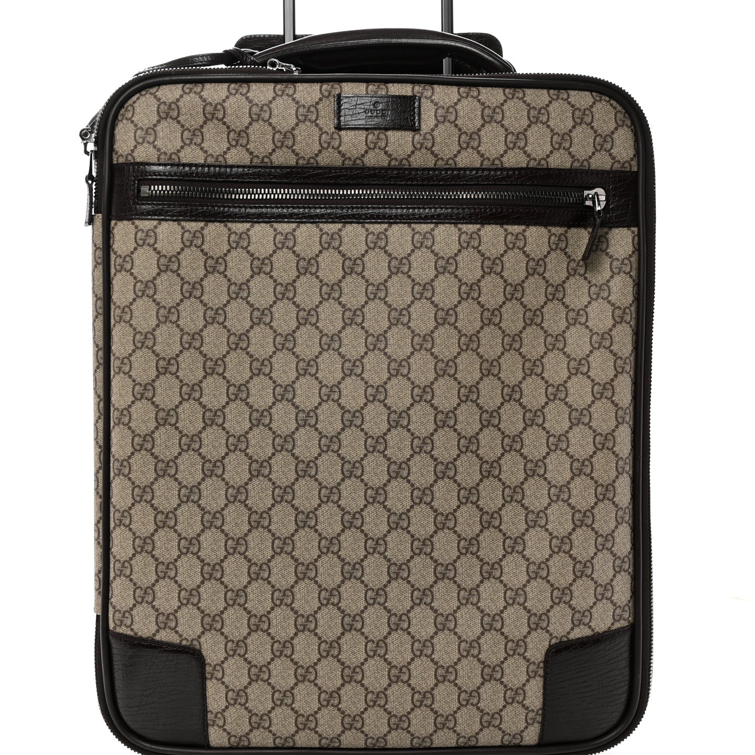 Gucci GG Plus Monogram Small Web Trolley Brown 6 of 13