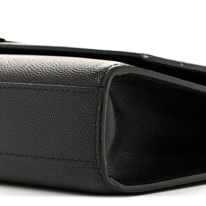 Saint Laurent Grain De Poudre Medium Classic Monogram Monochrome Kate Satchel Black 10 of 14