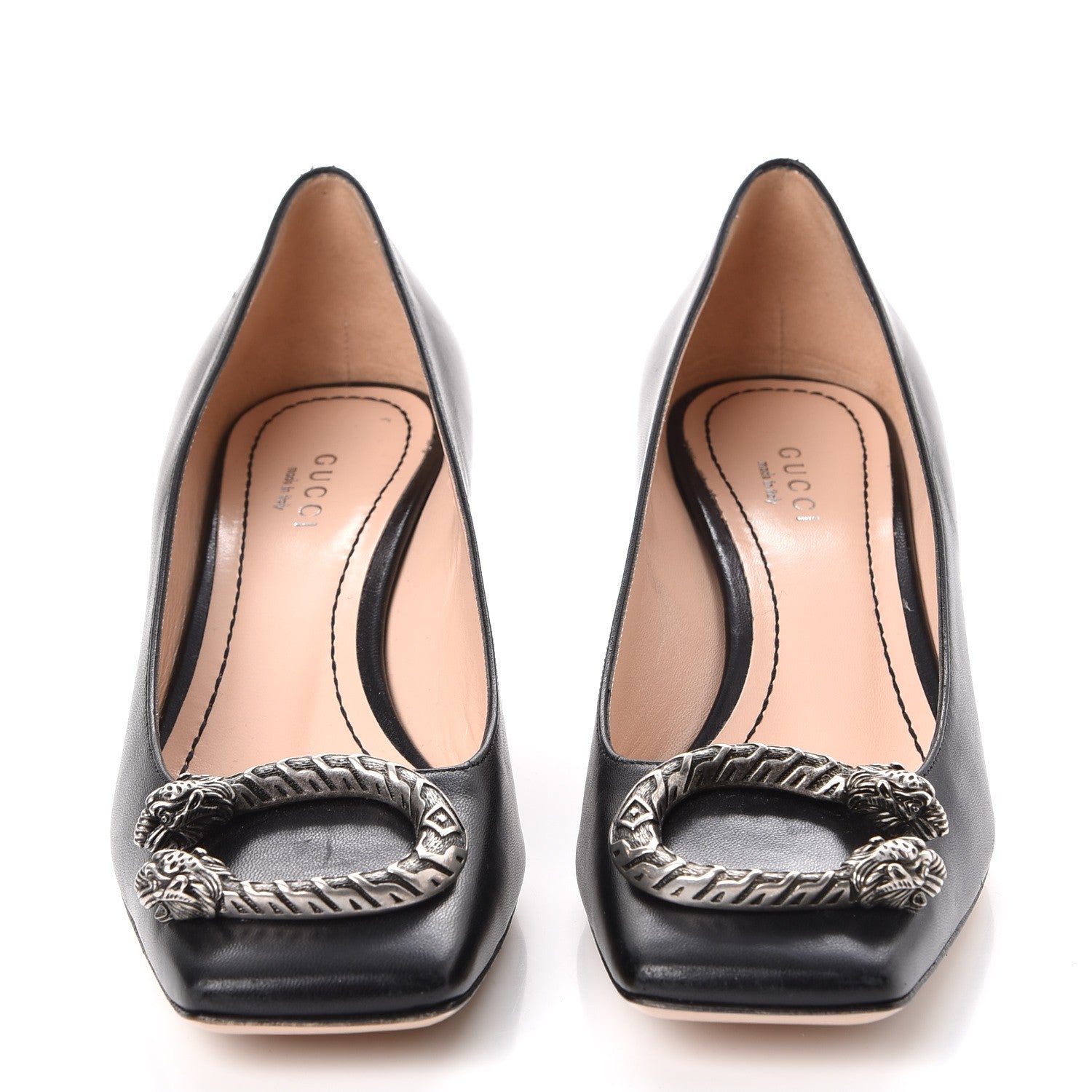 Gucci Lambskin Dionysus Pumps 36.5 Black 2 of 11