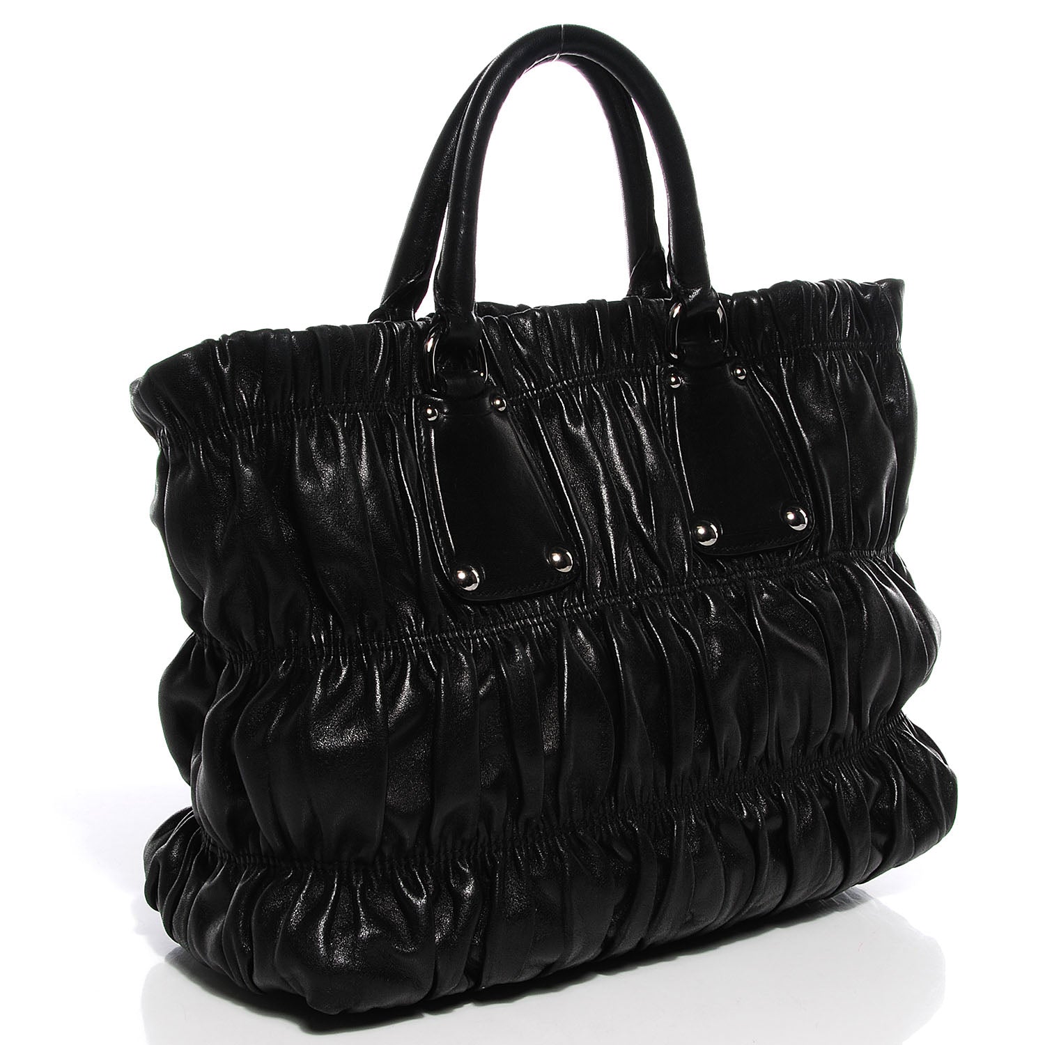 Prada Nappa Gaufre Tote Nero Black 3 of 11