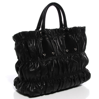 Prada Nappa Gaufre Tote Nero Black 3 of 11