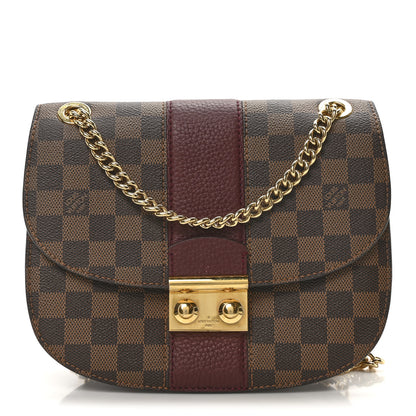 Louis Vuitton Damier Ebene Cuir Taurillon Wight Bordeaux 1 of 9
