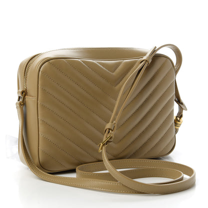 Saint Laurent Calfskin Matelasse Monogram Lou Camera Bag Dusty Grey 3 of 11