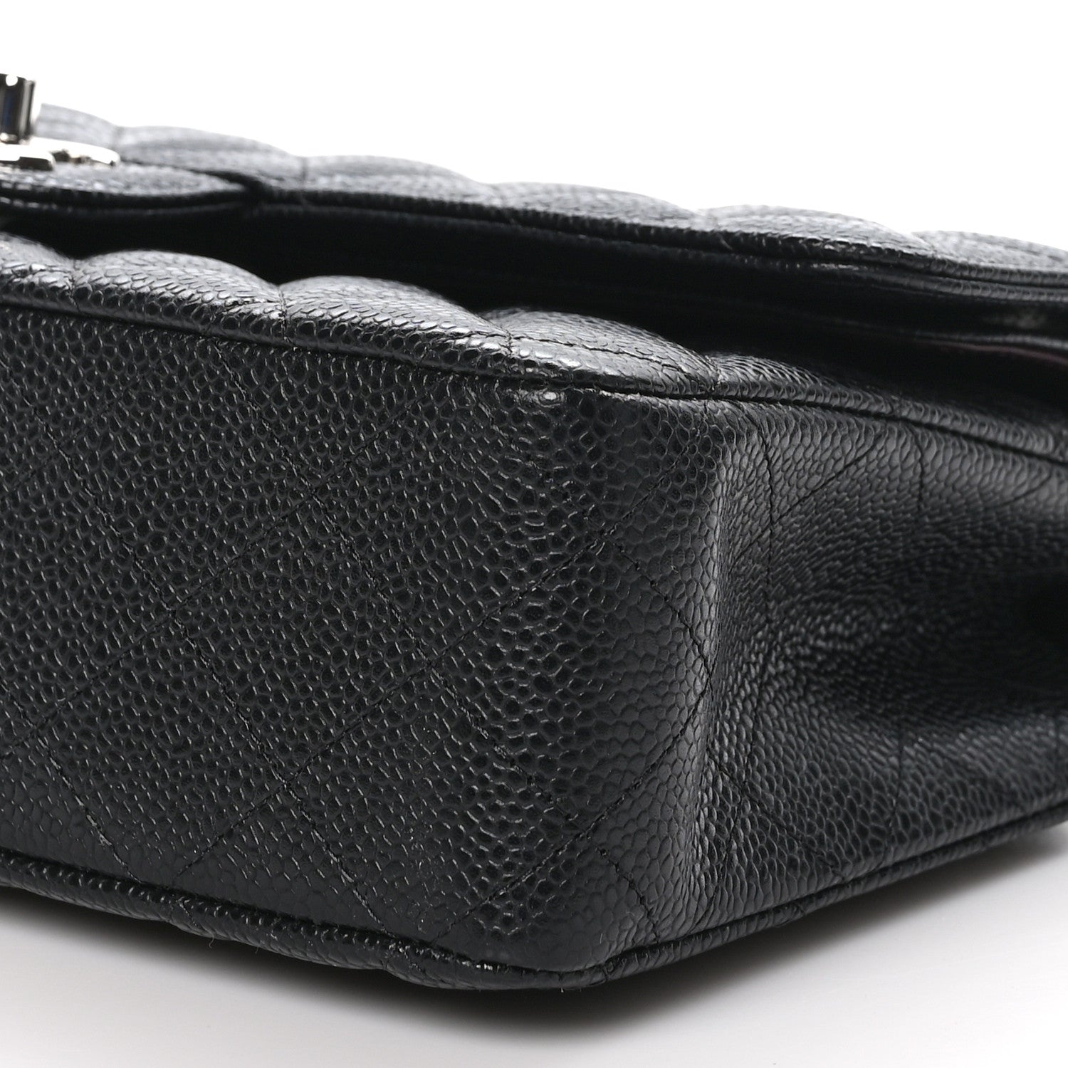 Chanel Caviar Quilted Medium Double Flap Black 10 of 12