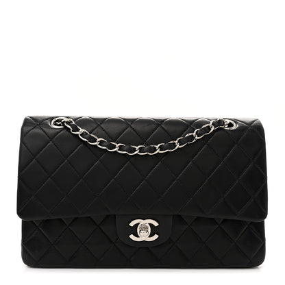 Chanel Lambskin Quilted Medium Double Flap Black 1 of 13