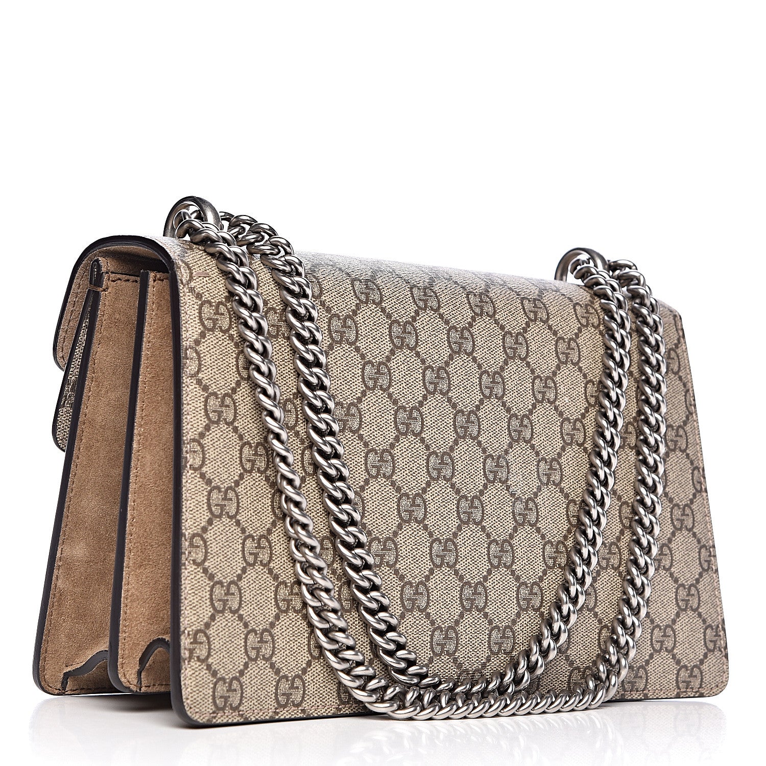Gucci GG Supreme Monogram Small Dionysus Shoulder Bag Taupe 3 of 11