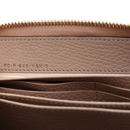 Valentino Garavani Pebbled Calfskin Rockstud Zip Around Wallet Poudre 8 of 10
