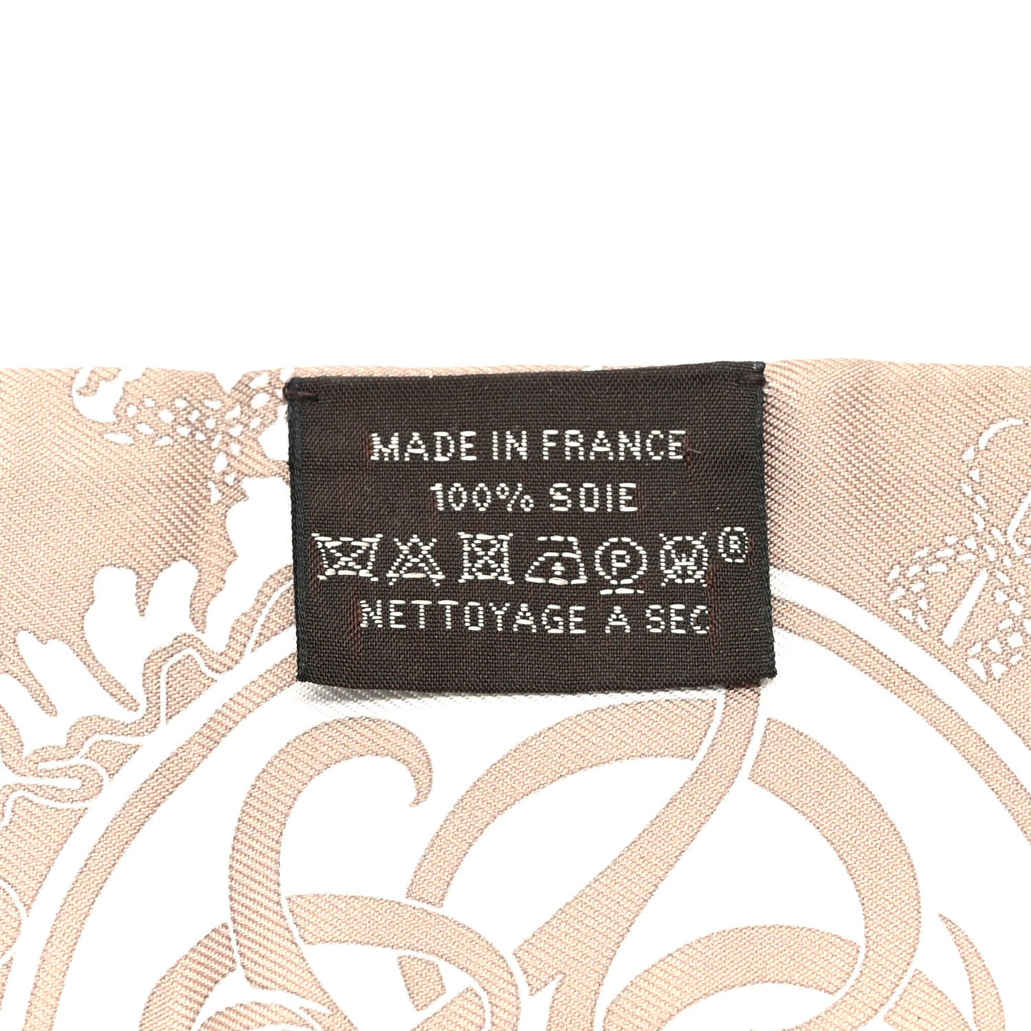 Silk Ex-Libris Twilly Beige White Caramel