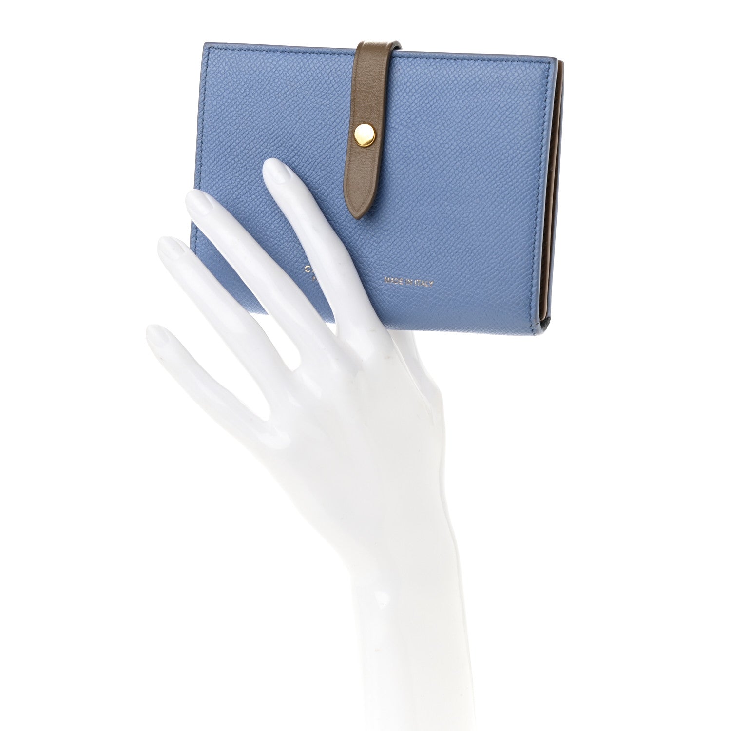 Celine Grained Calfskin Medium Multifunction Strap Wallet Porcelain 2 of 11