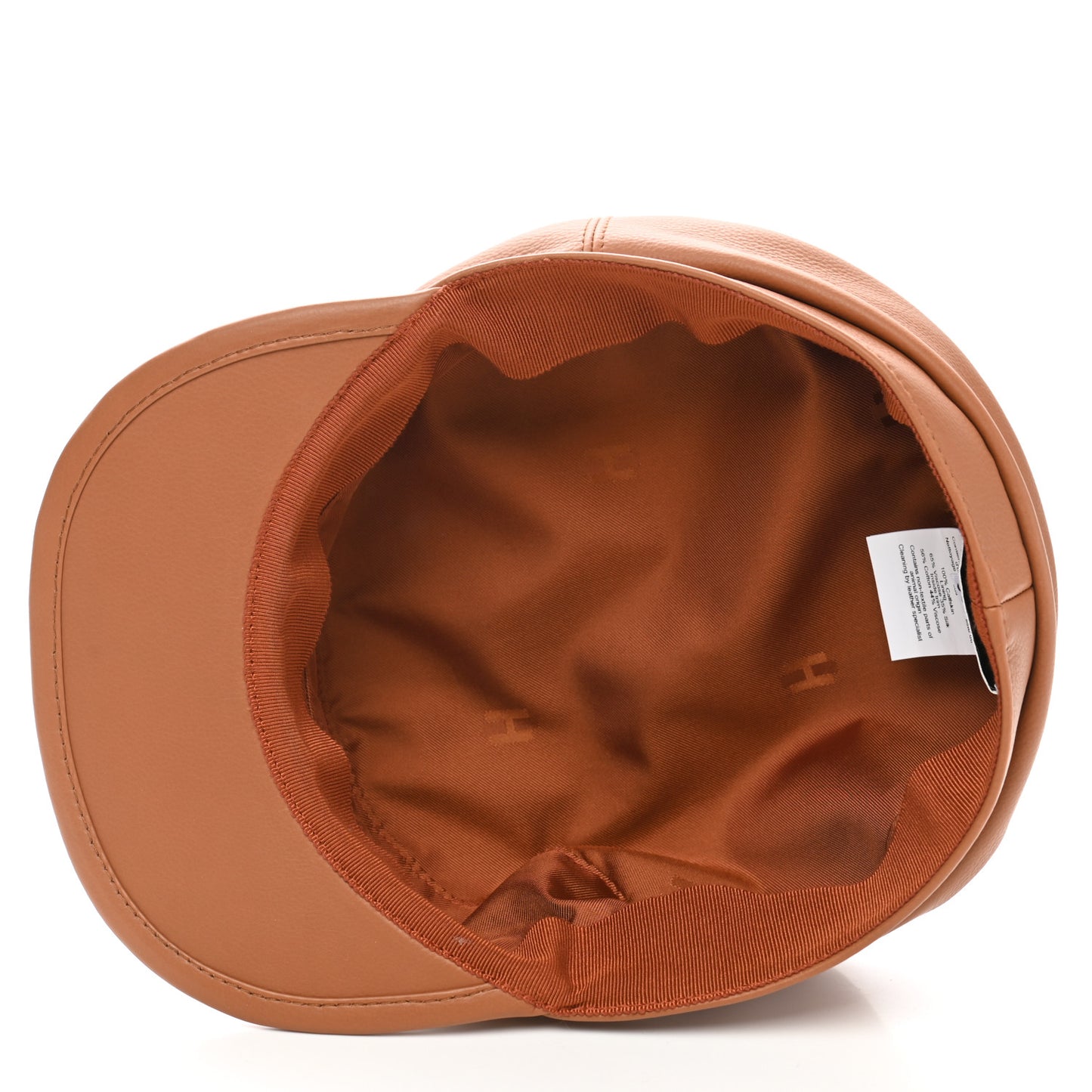 Calfskin Cavale Cap 58 Gold