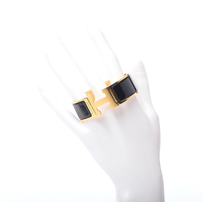 Hermes Enamel Wide Clic Clac H Bracelet PM Black 2 of 4