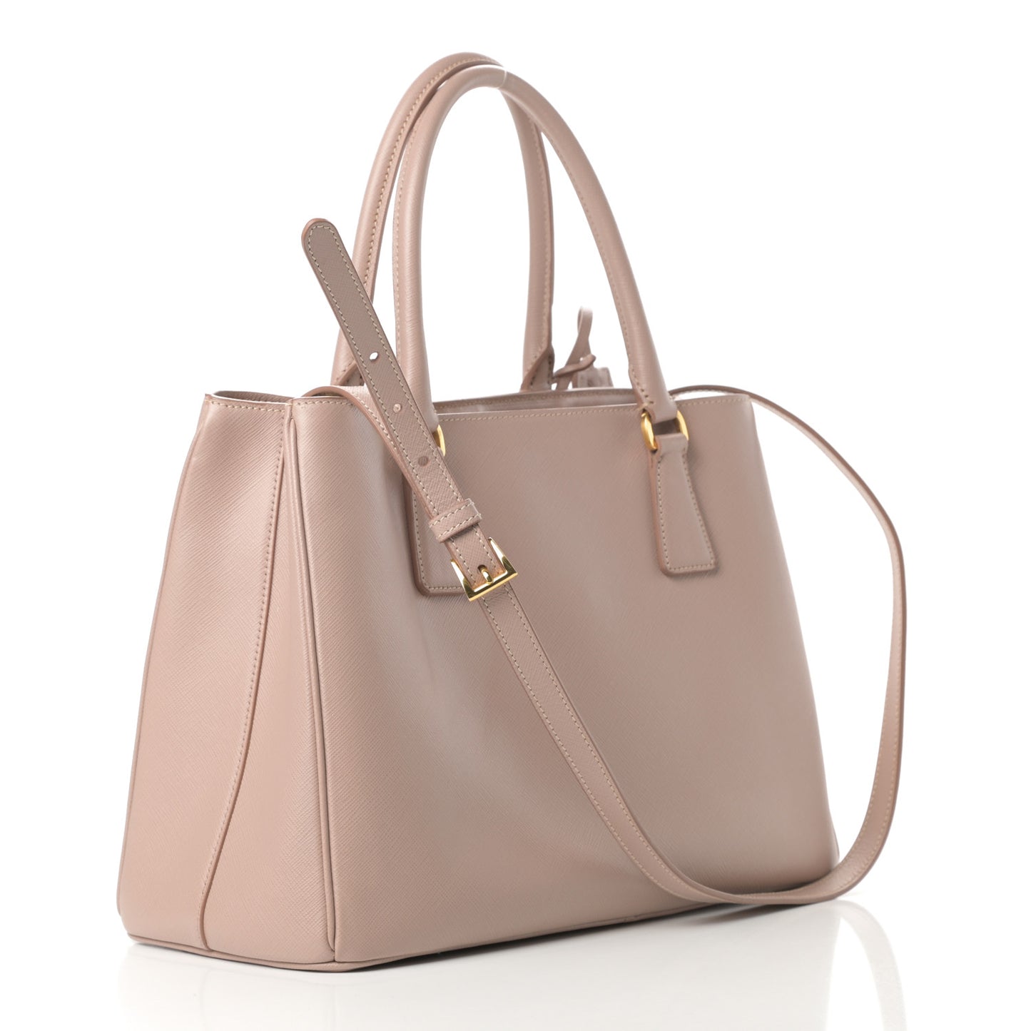 Saffiano Lux Medium Tote Cammeo