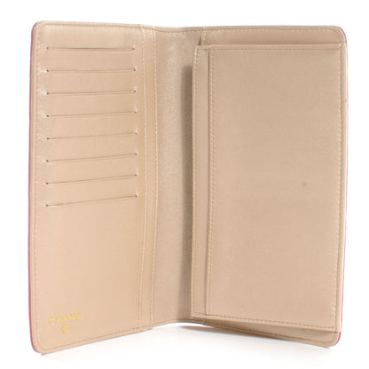 Chanel Leather Camellia Yen Wallet Fuchsia 5 of 8