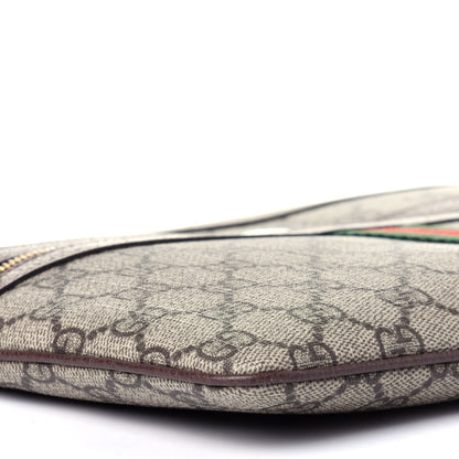 Gucci GG Supreme Monogram Large Ophidia Pouch Clutch Brown 8 of 11