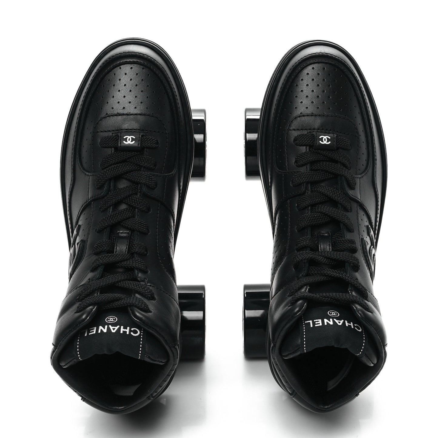 Calfskin Womens Roller Skates 38 Black