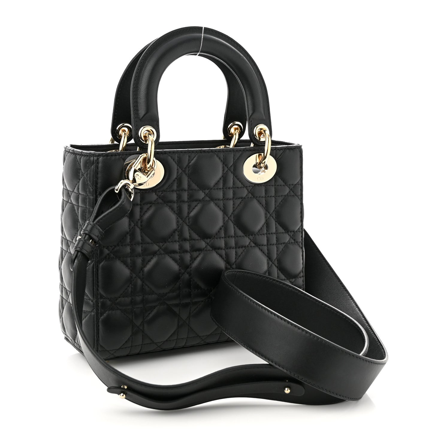 Lambskin Cannage Small My ABCDior Lady Dior Black