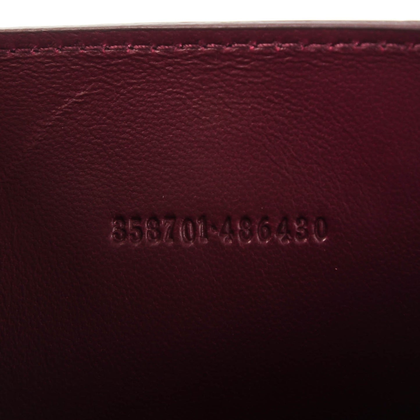 Calfskin Crocodile Embossed Skull Envelope Clutch Bordeaux