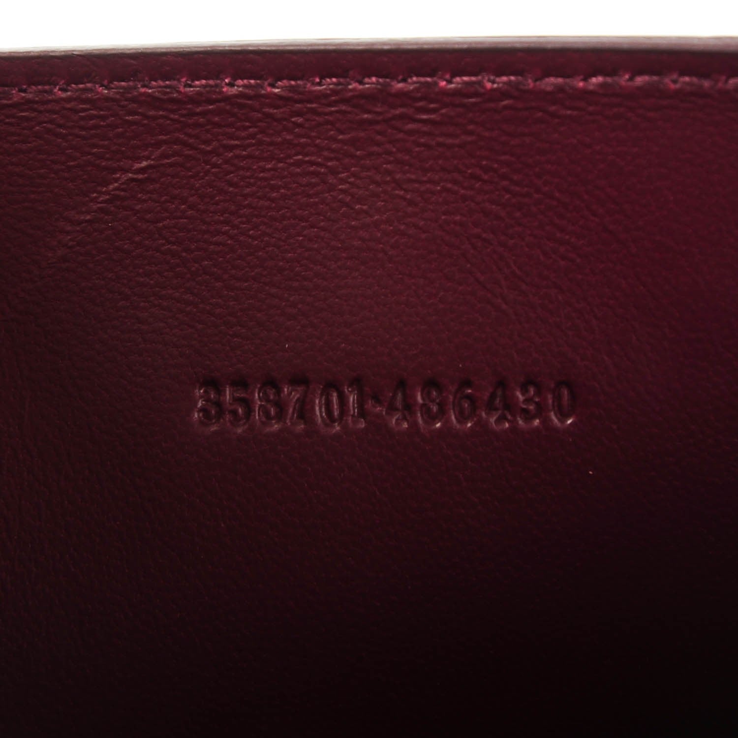 Alexander McQueen Calfskin Crocodile Embossed Skull Envelope Clutch Bordeaux 7 of 8