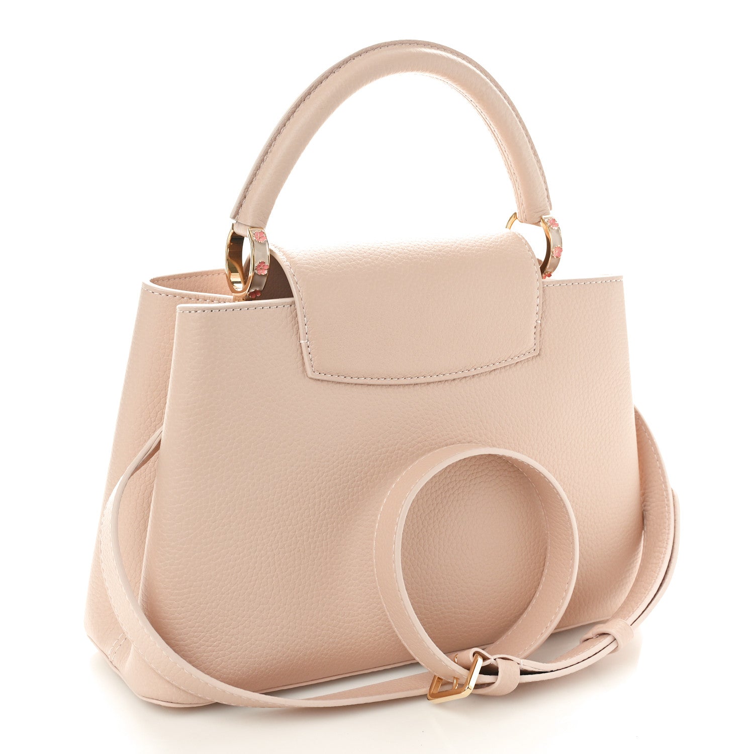 Louis Vuitton Taurillon LV Bloom Capucines MM Blush 3 of 9