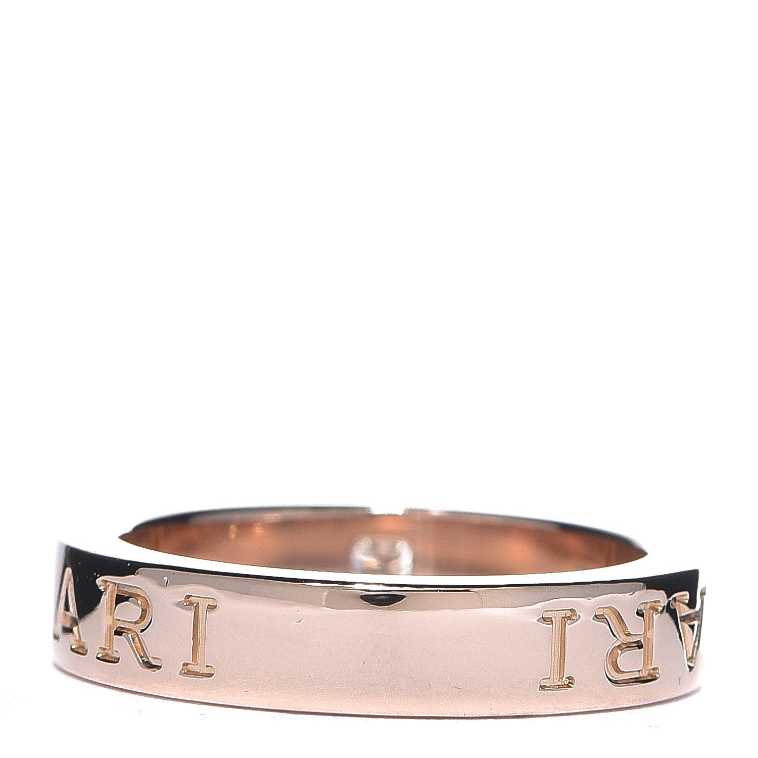 Bulgari 18K Rose Gold Diamond B.Zero1 Essential Band Ring 50 5.25 3 of 4