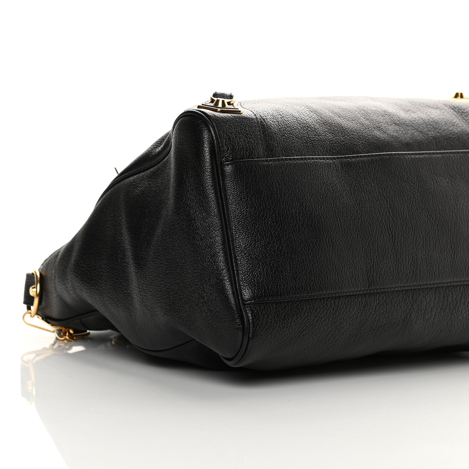 Balenciaga Chevre Gold Metallic Edge Hardware Velo Black 8 of 10