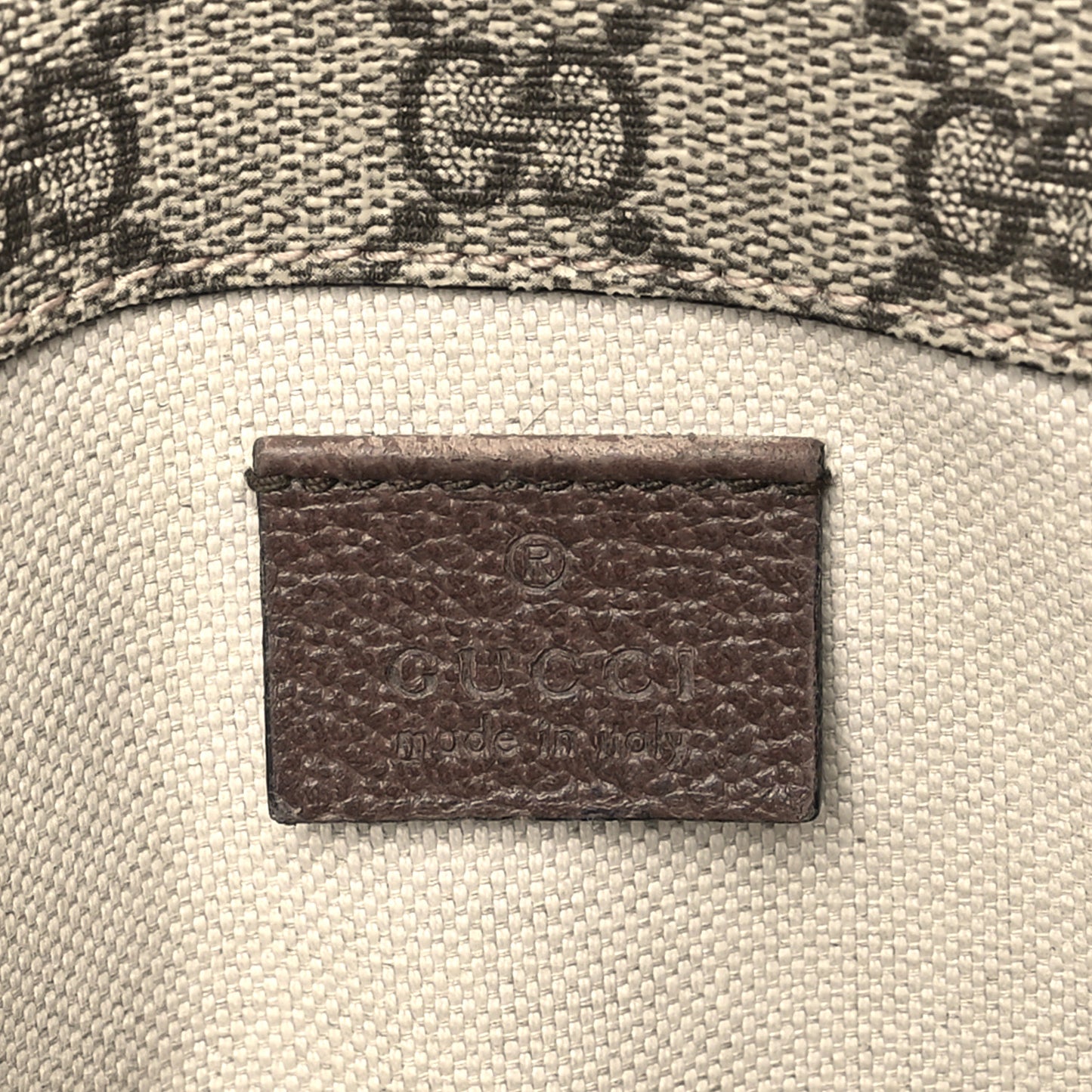 GG Supreme Monogram Neo Vintage Web Belt Bag Brown