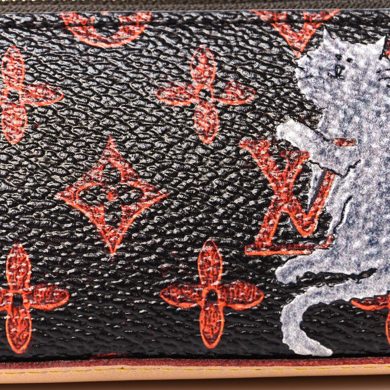 Louis Vuitton Catogram Elizabeth Pouch Orange Marron 8 of 11