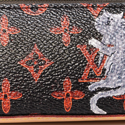 Louis Vuitton Catogram Elizabeth Pouch Orange Marron 8 of 11