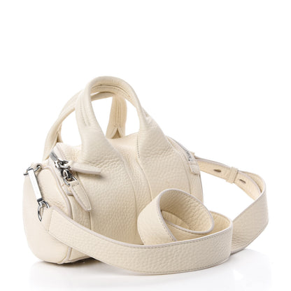 Alexander Wang Pebbled Lambskin Mini Rockie Bone Rhodium Hardware 3 of 10
