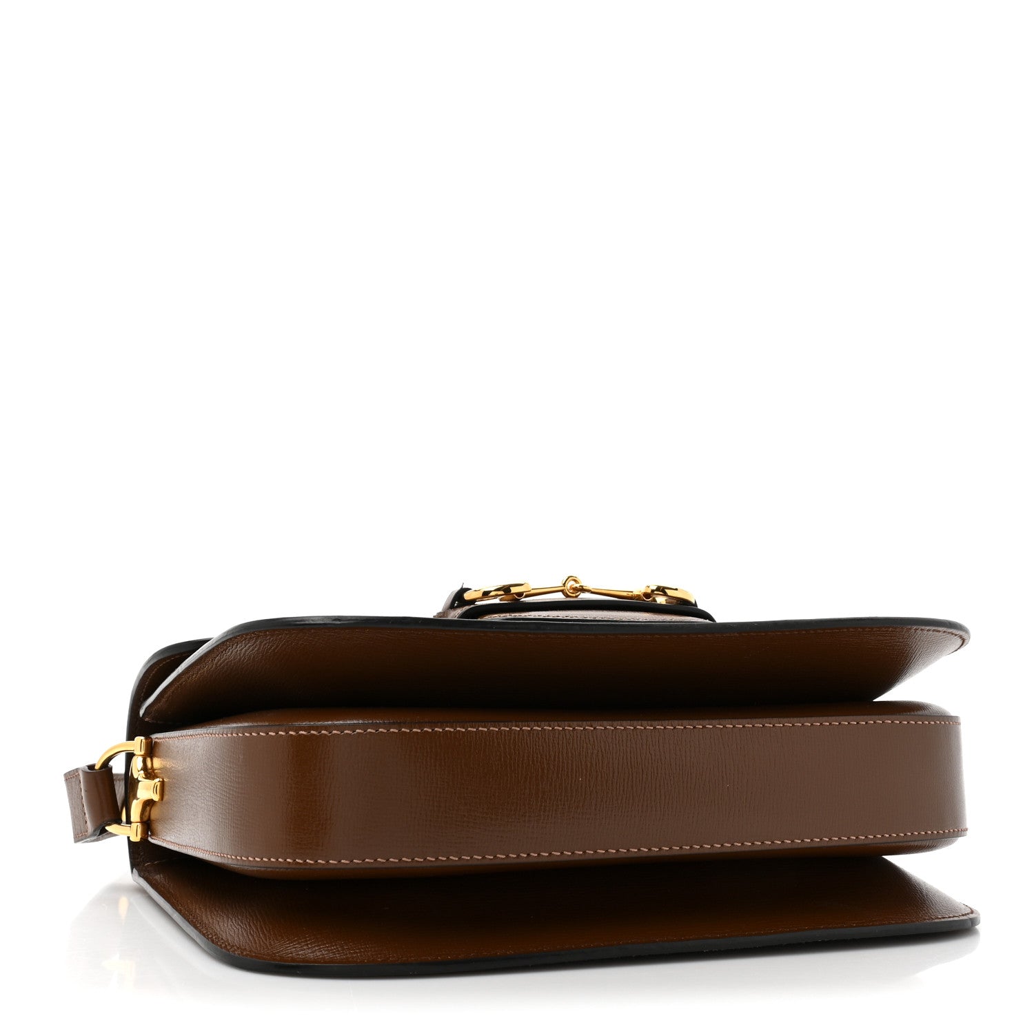 Gucci Azalea Calfskin Horsebit 1955 Shoulder Bag Brown Sugar 4 of 15