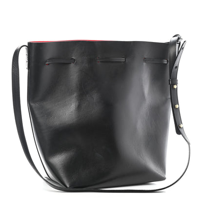 Mansur Gavriel Vegetable Tanned Calfskin Bucket Bag Black Flamma 2 of 4
