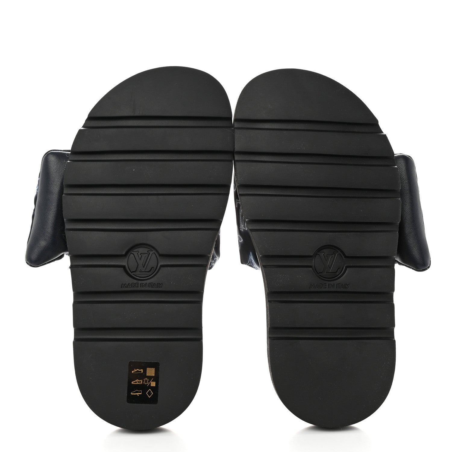 Louis Vuitton Nylon Monogram Womens Pool Pillow Comfort Mules 36 Navy Blue 5 of 8