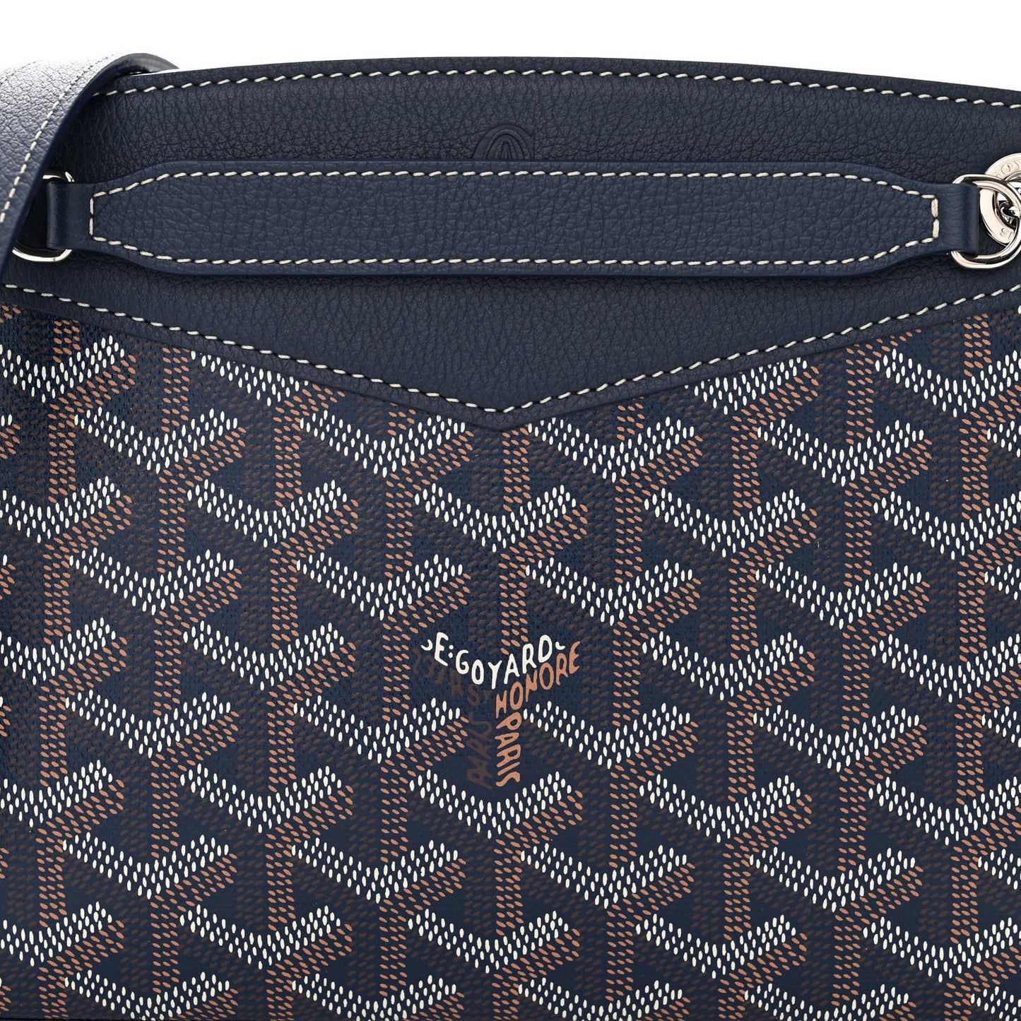 Goyardine Mini Rouette Structure Navy