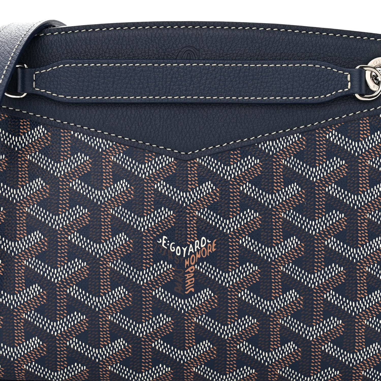 Goyard Goyardine Mini Rouette Structure Navy 7 of 9