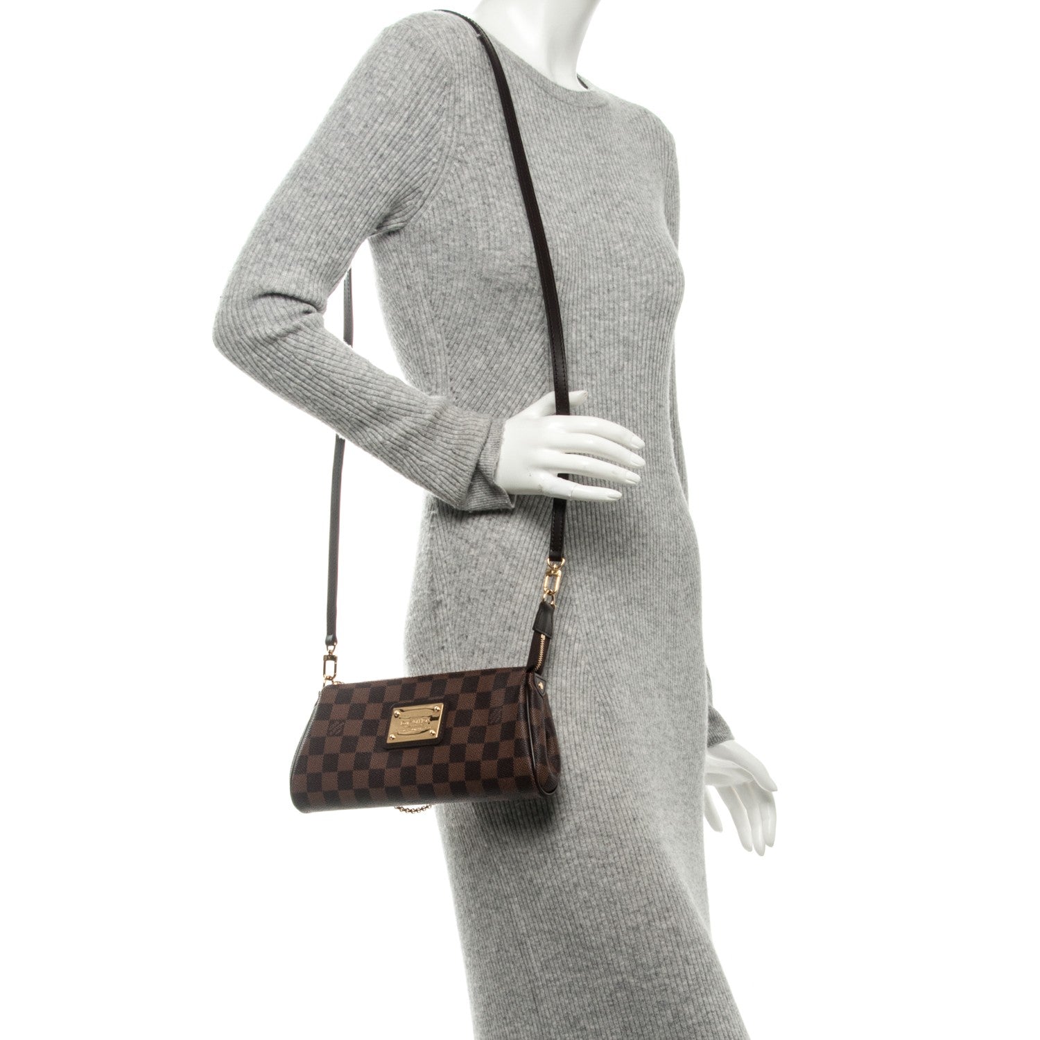Louis Vuitton Damier Ebene Eva Clutch 2 of 5