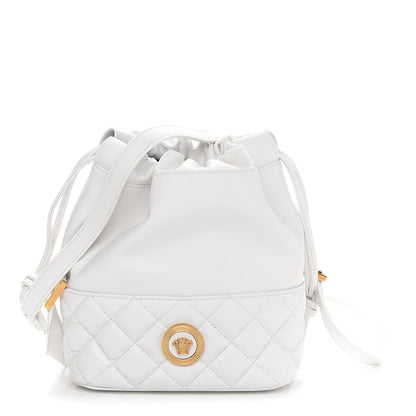 Versace Nappa Quilted Medusa Bucket Bag White 1 of 8