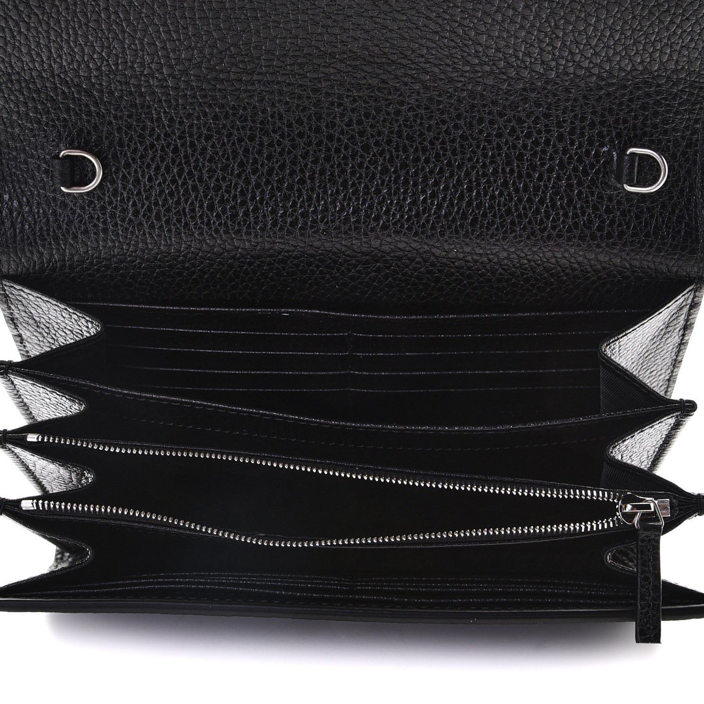 Calfskin Mini Dionysus Chain Wallet Black