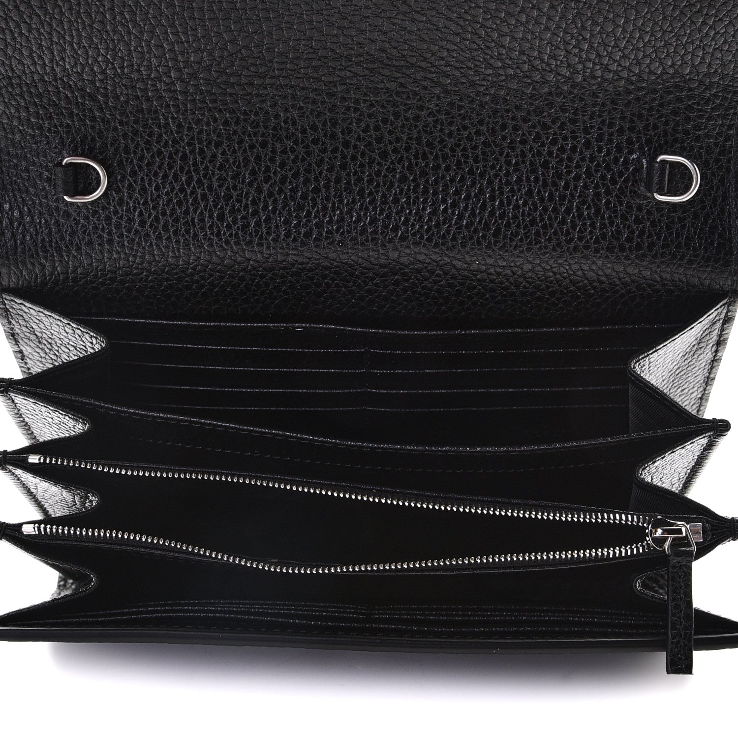 Gucci Calfskin Mini Dionysus Chain Wallet Black 5 of 9