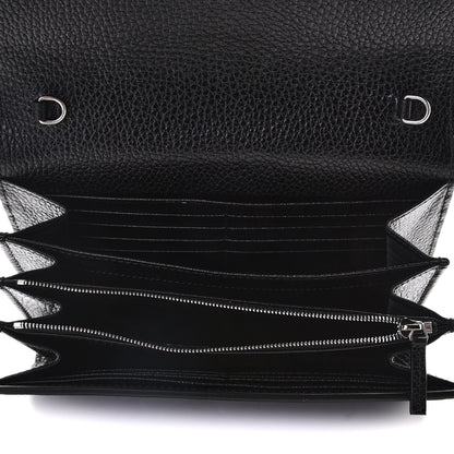 Gucci Calfskin Mini Dionysus Chain Wallet Black 5 of 9