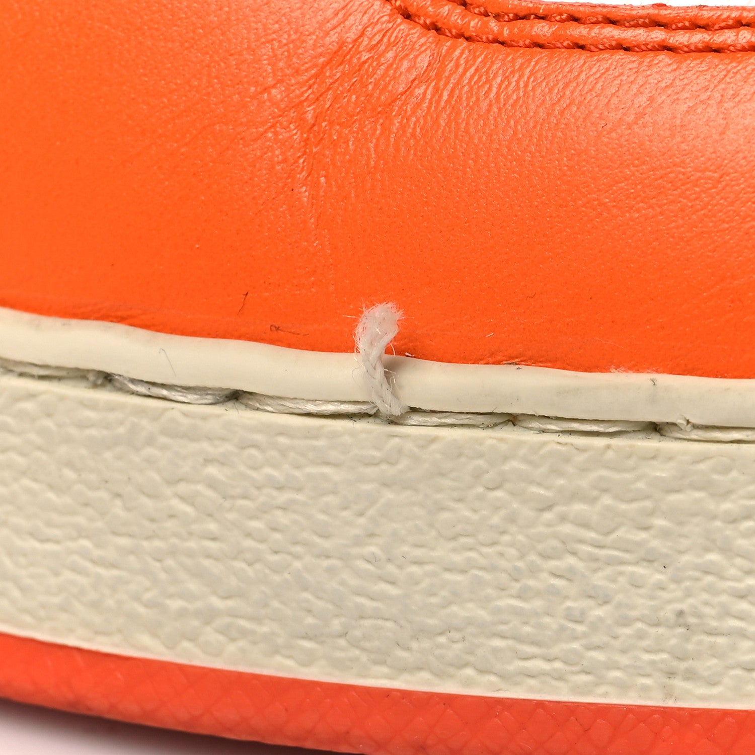 Louis Vuitton LOUIS VUITTON Calfskin Monogram Rivoli High Top Sneakers 9 Orange 10 of 12
