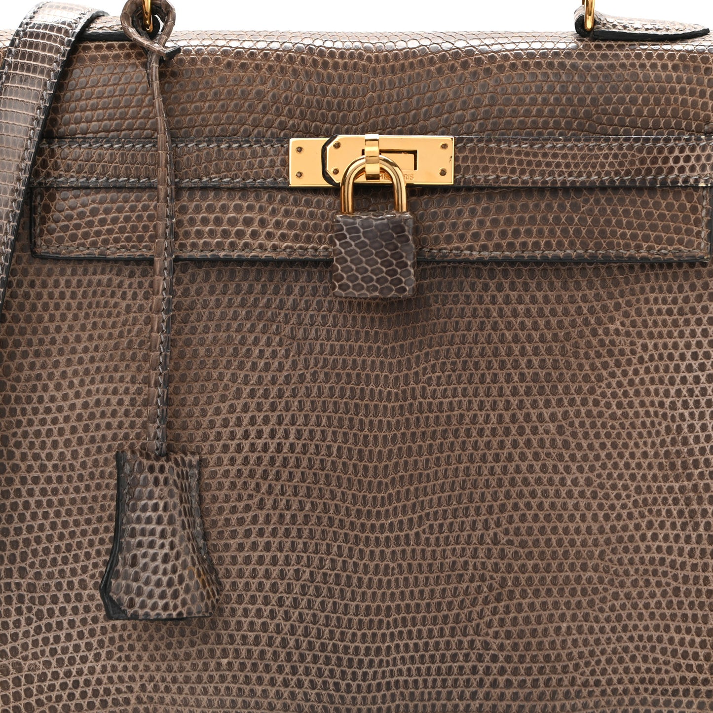 Lizard Niloticus Kelly Sellier 25 Gris Fonce
