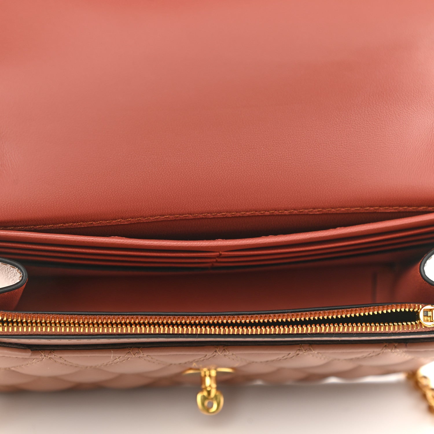 Mulberry Smooth Calfskin Quilted Small Darley Shoulder Bag Dark Blush 5 of 9